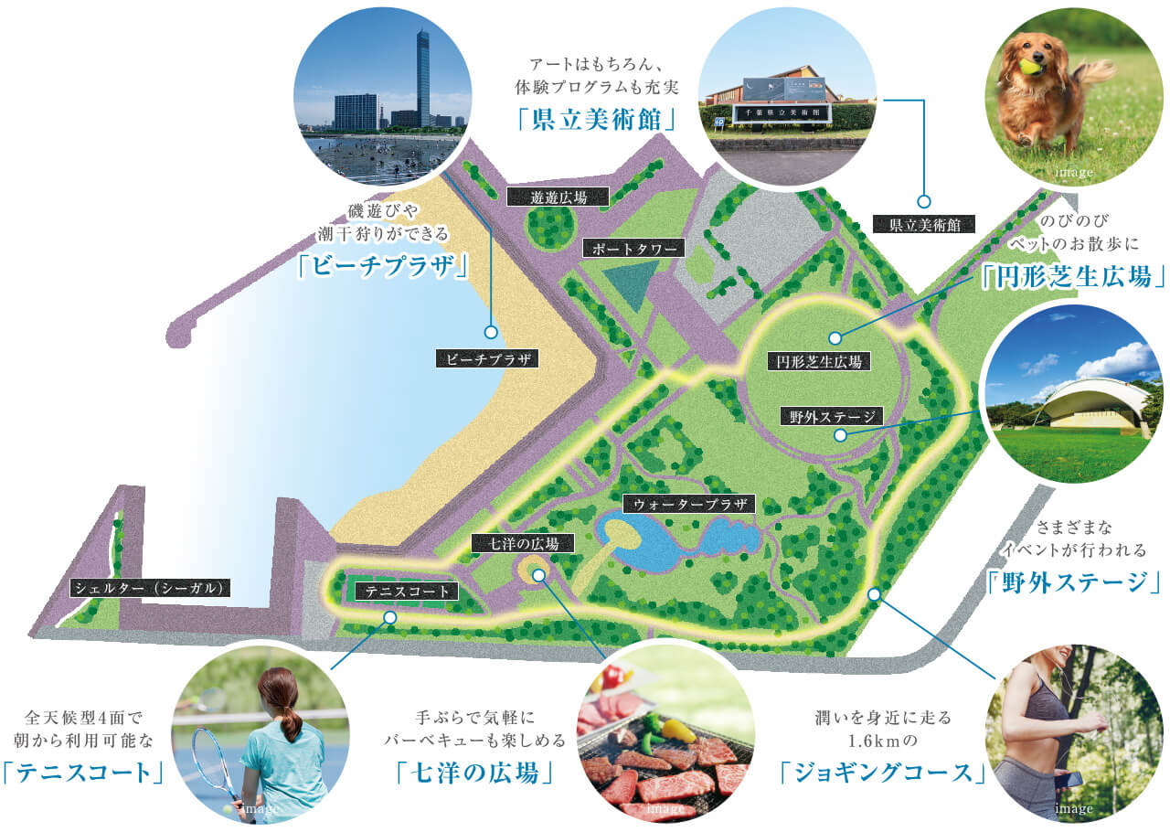 千葉ポートパークマップ