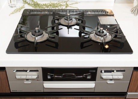 ガラストップガスコンロ