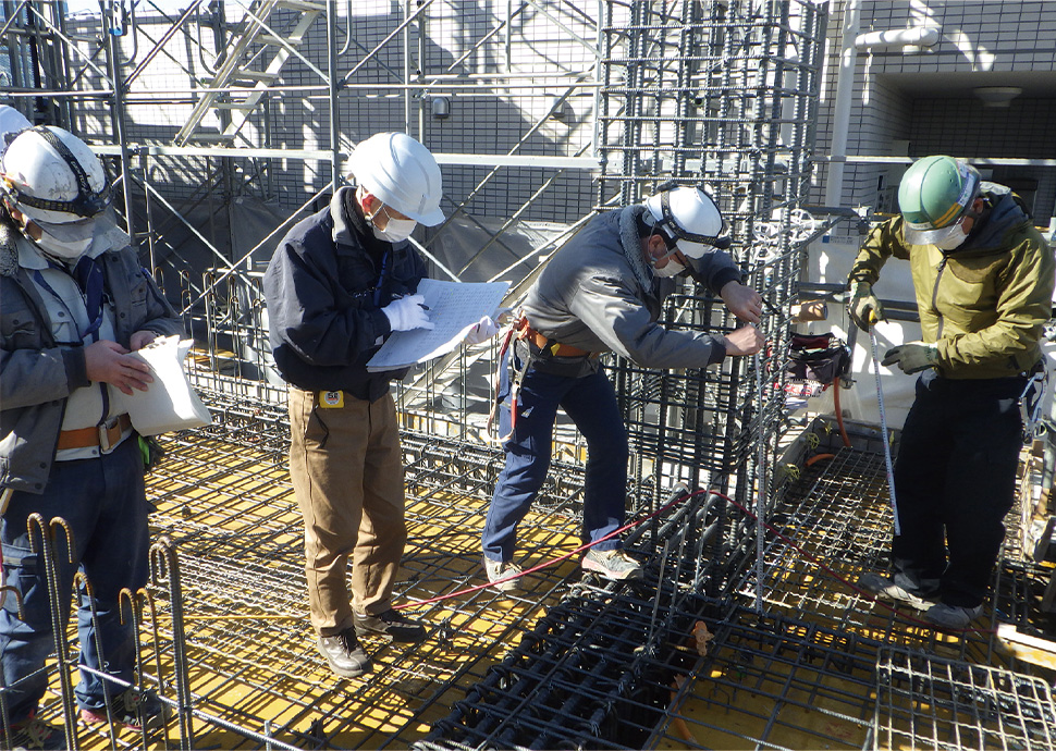 配筋検査状況