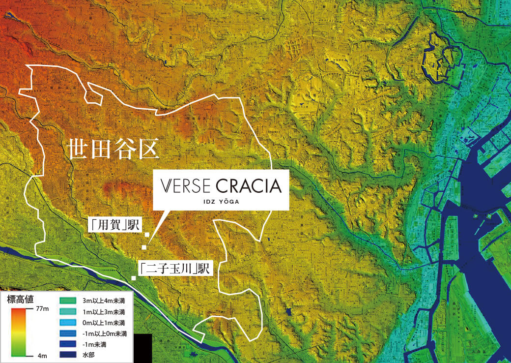 デジタル標高地形図・東京都区部